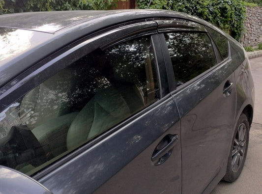 Window Deflectors (4 pcs, Sunplex Sport) for Toyota Prius 2009-2015 - image 1