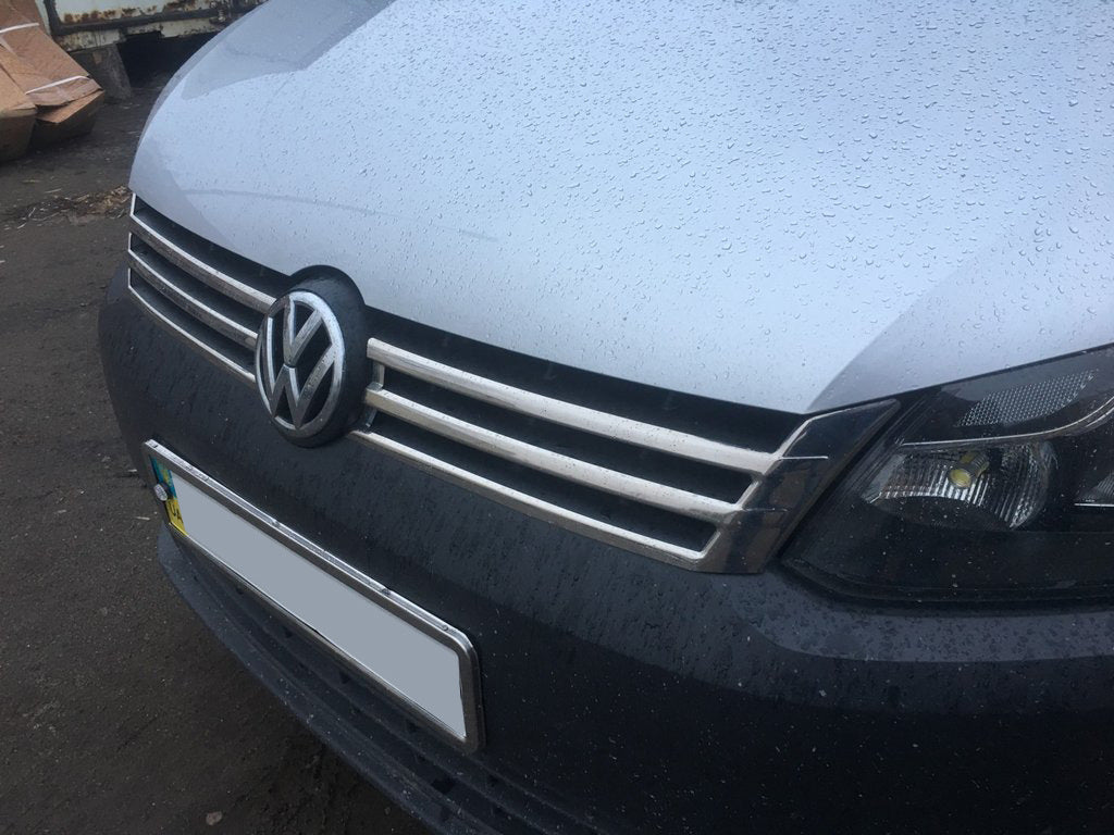 Chrome Grille Covers (2 pcs, Stainless Steel) for Volkswagen Caddy 2010-2015 - image 7