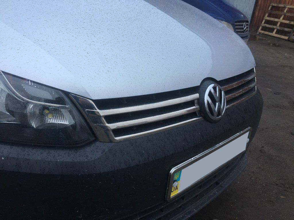 Chrome Grille Covers (2 pcs, Stainless Steel) for Volkswagen Caddy 2010-2015 - image 9