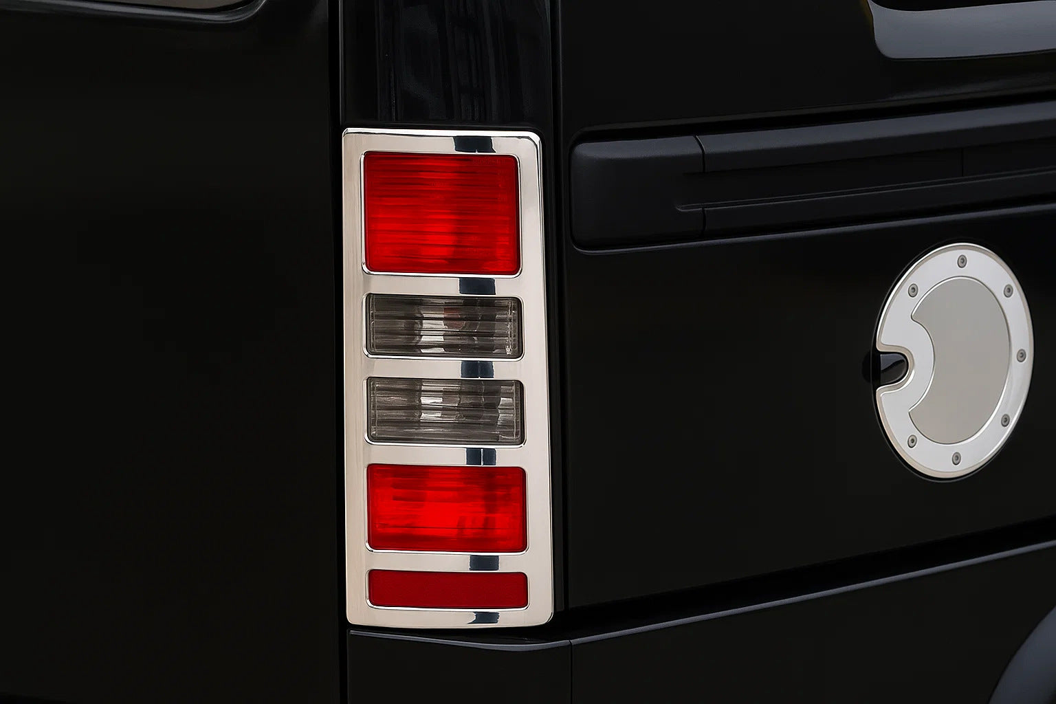 Chrome Tail Light Covers (2 pcs, plastic) for Opel Combo 2002-2012 - image 1