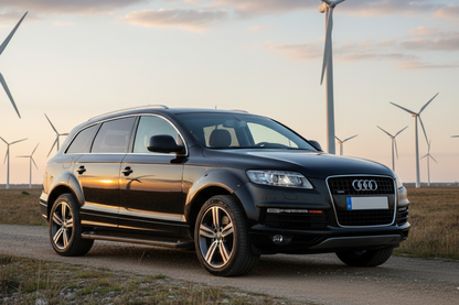 Side Steps Allmond Black (2 pcs, Aluminum) for Audi Q7 2005-2015 - image 1