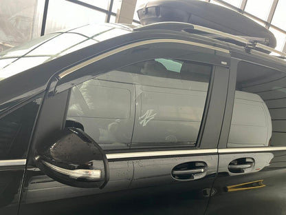 Window Deflectors with Chrome Trim (2 pcs, Niken) for Mercedes Viano 2004-2014 - image 2