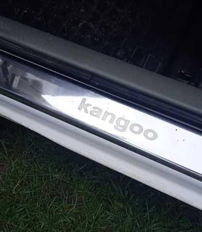 Carmos V1 Stainless Steel Door Sill Protectors for Renault Kangoo 1998-2008 - image 2