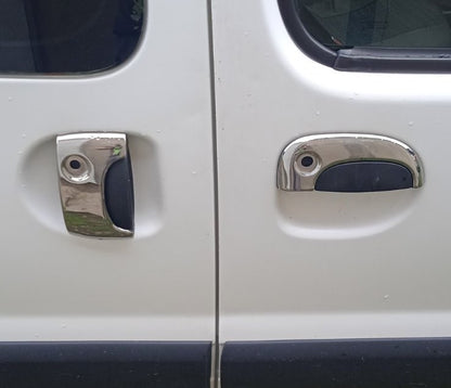 Chrome Door Handle Covers (Stainless Steel) for Renault Kangoo 1998-2008 - image 1