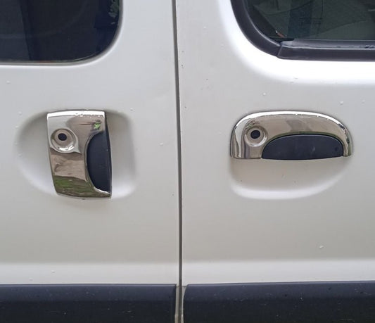 Chrome Door Handle Covers (Stainless Steel) for Renault Kangoo 1998-2008 - image 1