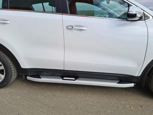 Side Steps Mevsim Grey (2 pcs, Aluminum) for Kia Sportage 2015-2021 - image 1
