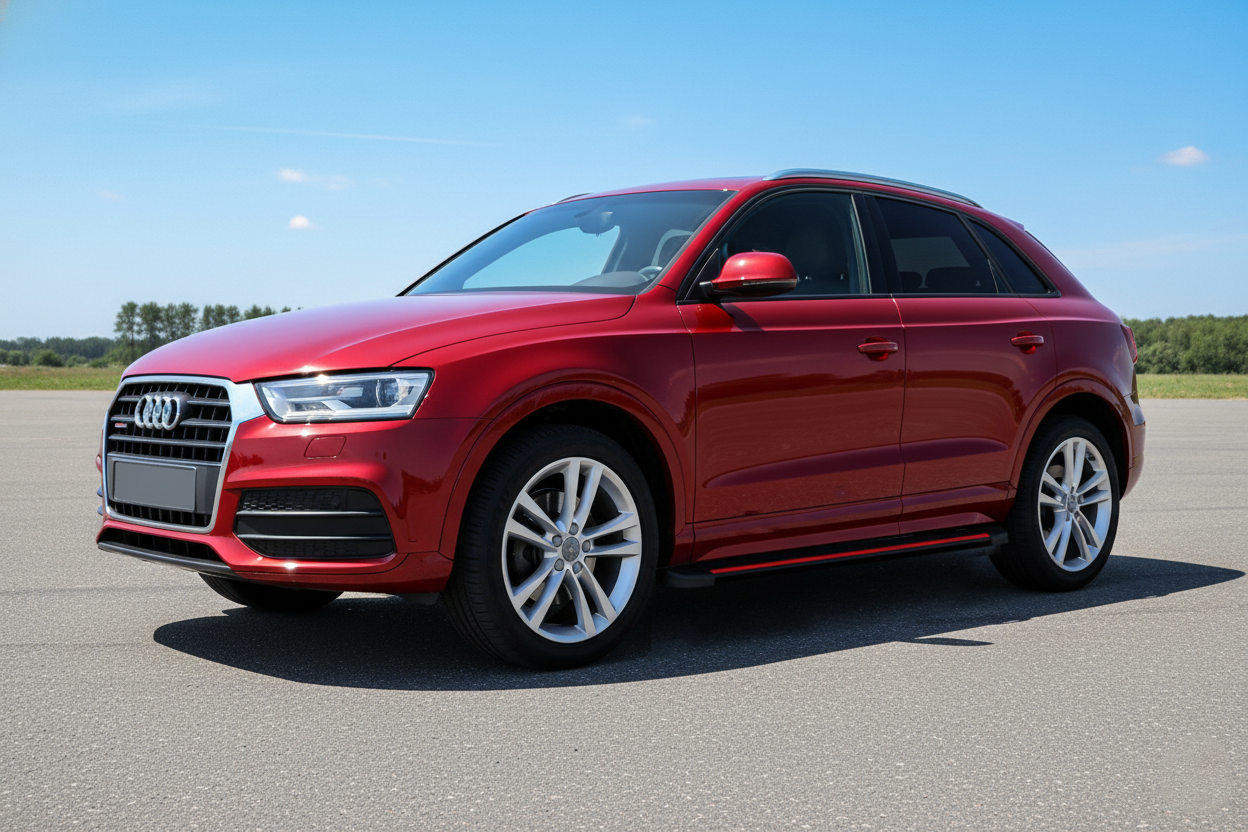 Side Steps Maya Red (2 pcs, Aluminum) for Audi Q3 2011-2019 - image 1