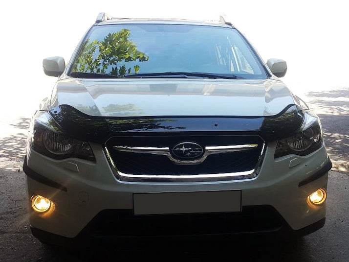 The hood deflector (EuroCap) for Subaru XV 2011-2017 - Reelken Auto