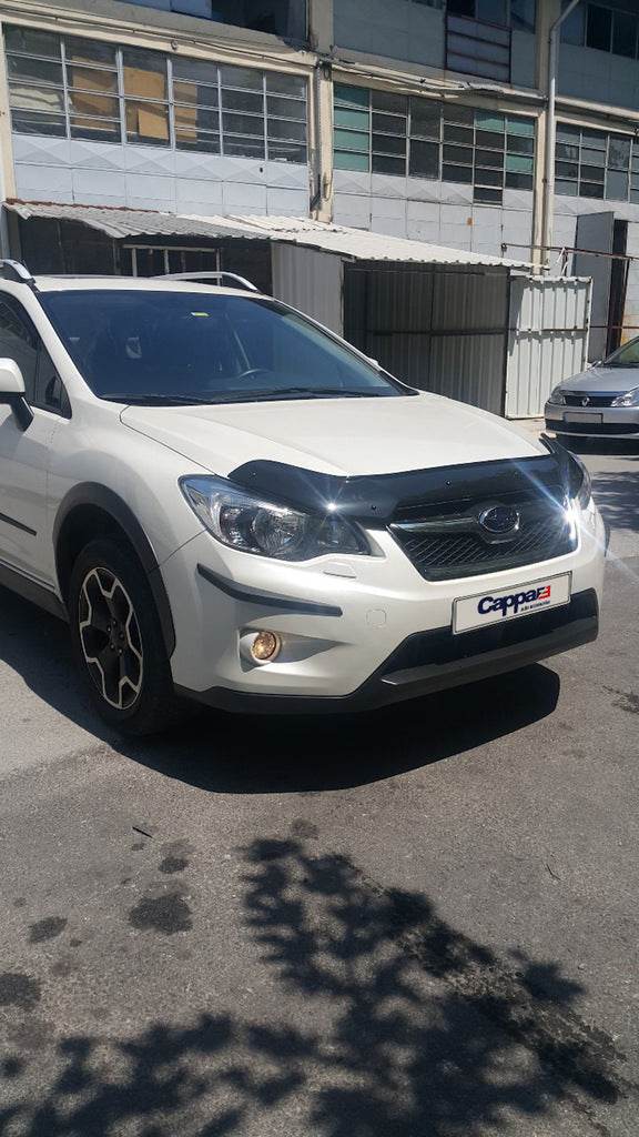 The hood deflector (EuroCap) for Subaru XV 2011-2017 - Reelken Auto