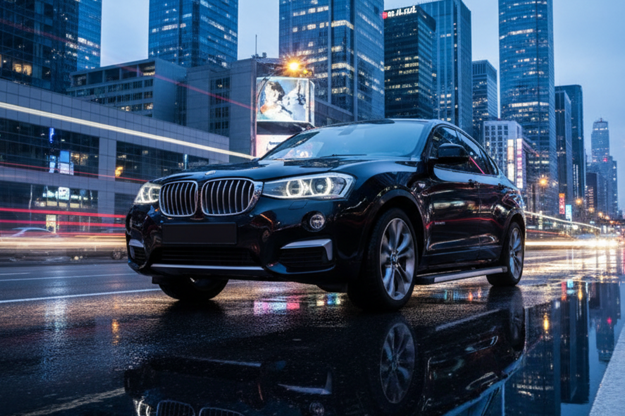 Side Steps Maya V1 (2 pcs, Aluminum) for BMW X4 F-26 2014-2018 - image 1