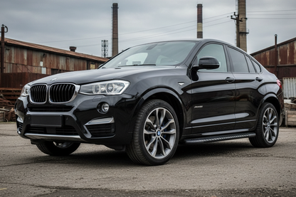 Side Steps Bosphore Black (2 pcs, Aluminum) for BMW X4 F-26 2014-2018 - image 1