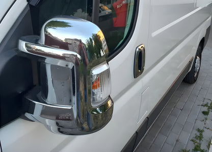 Mirror Covers (2 pcs, Plastic) for Opel Movano 2021- - image 1