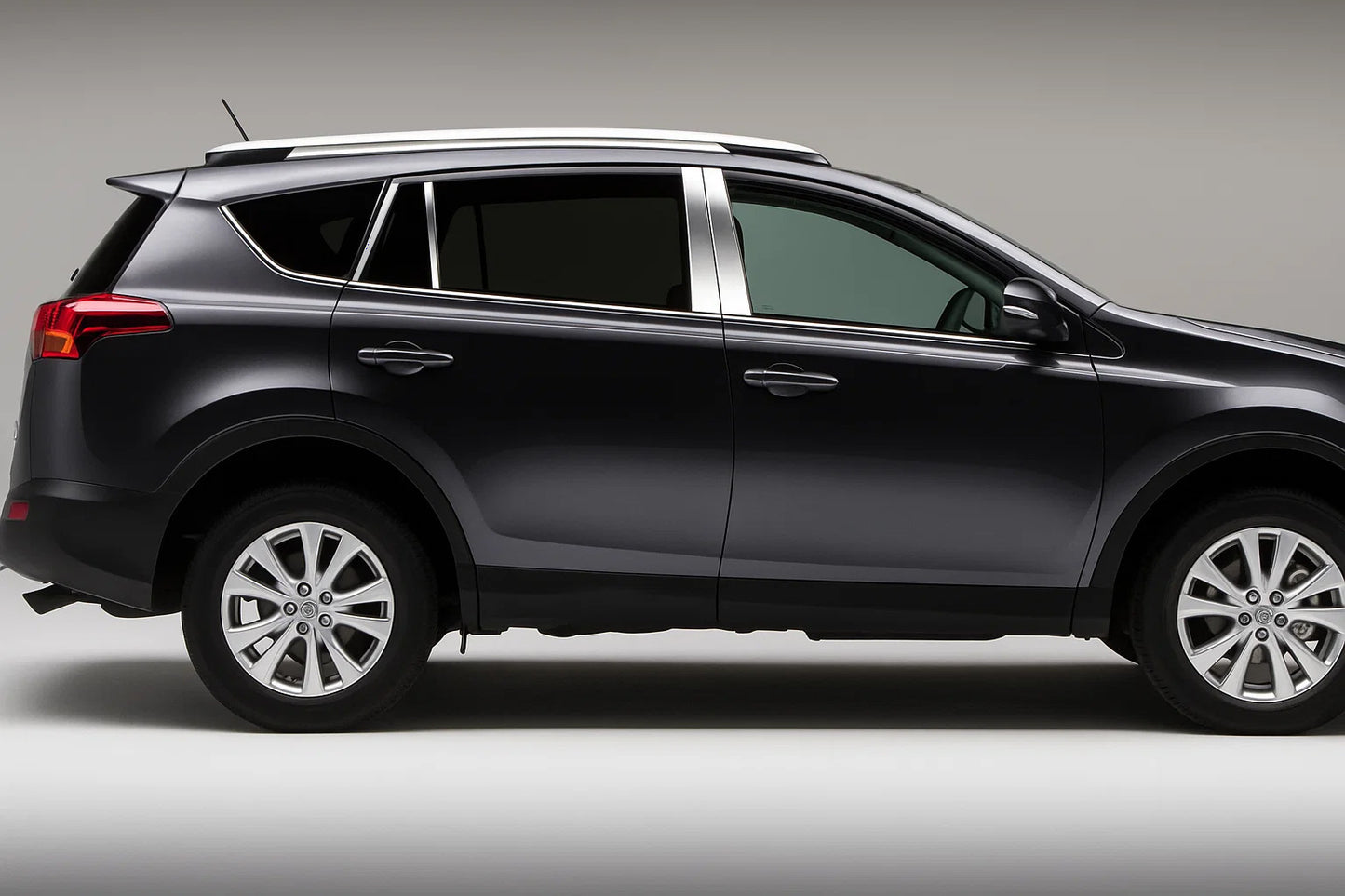 Stainless Steel Door Pillar Trim (8 pcs) for Toyota Rav 4 2013-2018 - image 1