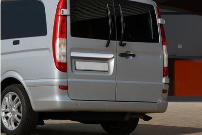 Chrome trim above license plate (2-door, stainless steel) for Mercedes Viano 2004-2014 - image 4