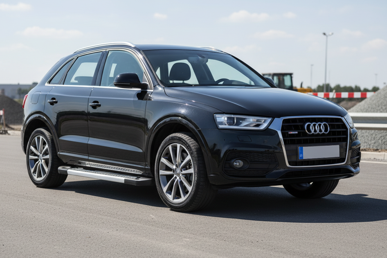 Side Steps New Vision Grey (2 pcs, Aluminum) for Audi Q3 2011-2019 - image 1