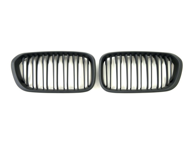 M-Look Kidney Grilles (2015-2019, Matte Black) for BMW 1 Series F20/F21 2011-2019 - image 2