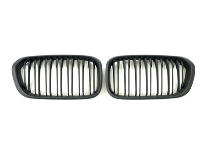 M-Look Kidney Grilles (2015-2019, Matte Black) for BMW 1 Series F20/F21 2011-2019 - image 2