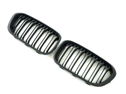 M-Look Kidney Grilles (2015-2019, Matte Black) for BMW 1 Series F20/F21 2011-2019 - image 3
