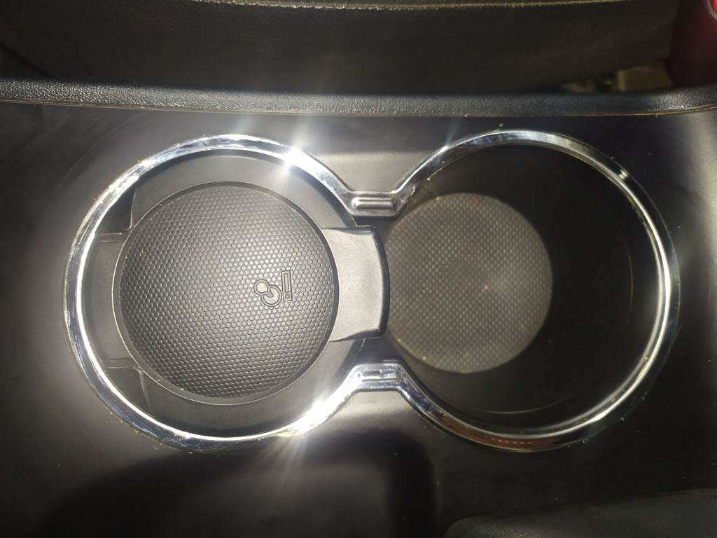 Cup holder rings (stainless) for Hyundai IX-35 2010-2015 - Reelken Auto