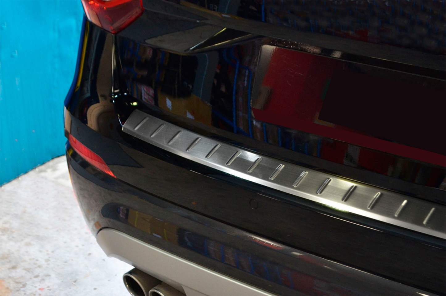 Rear bumper protector OmsaLine (stainless steel) for Audi Q2 2016- - image 5