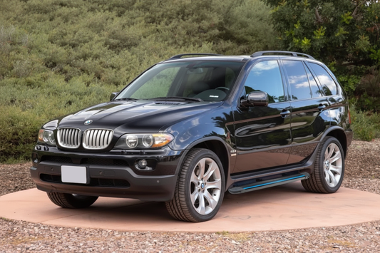 Side Steps Maya Blue (2 pcs, aluminum) for BMW X5 E-53 1999-2006 - image 1