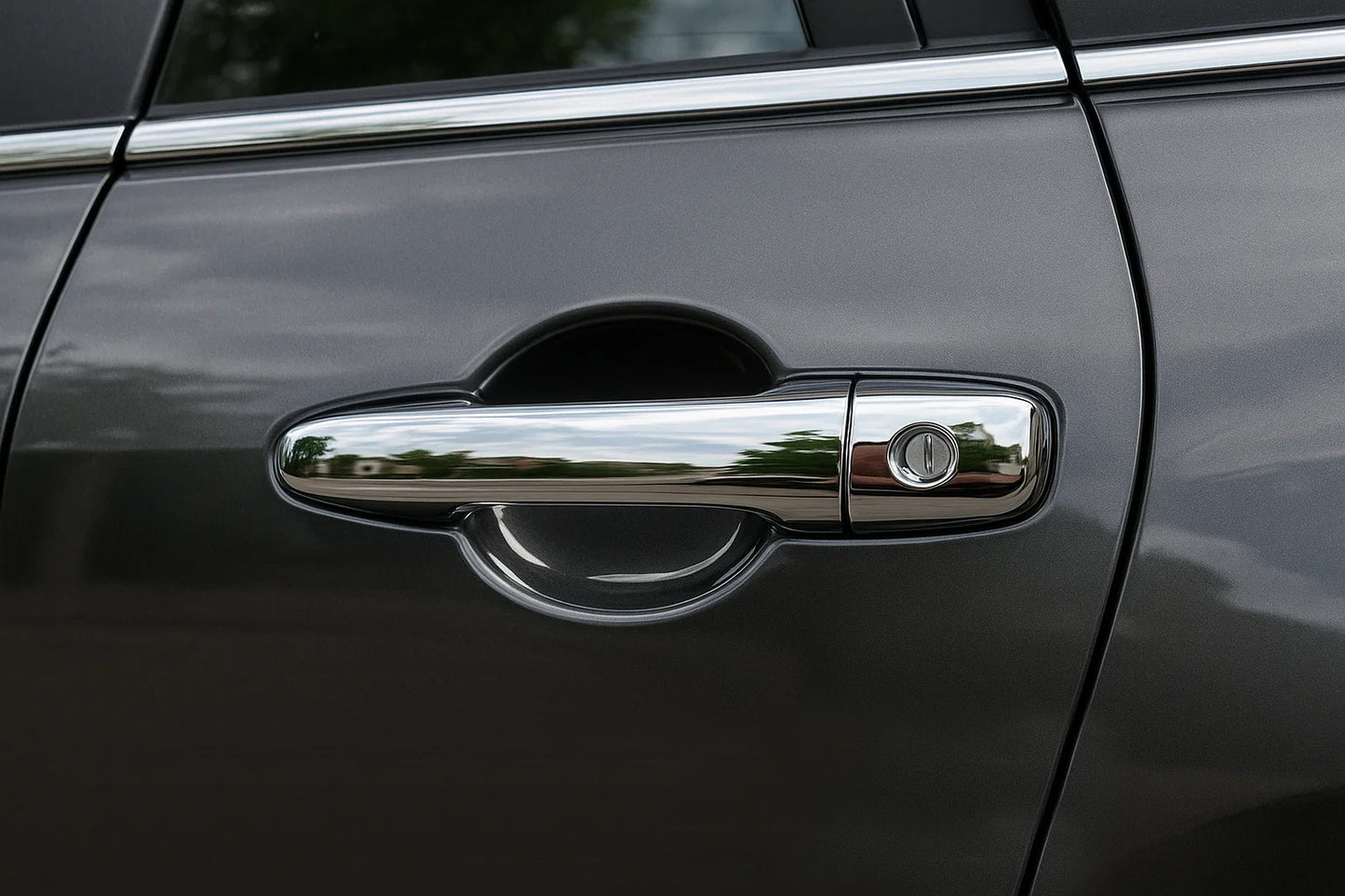 Chrome Door Handle Covers V2 (4 pcs, Stainless Steel) for Mazda CX-7 2006-2012 - image 3