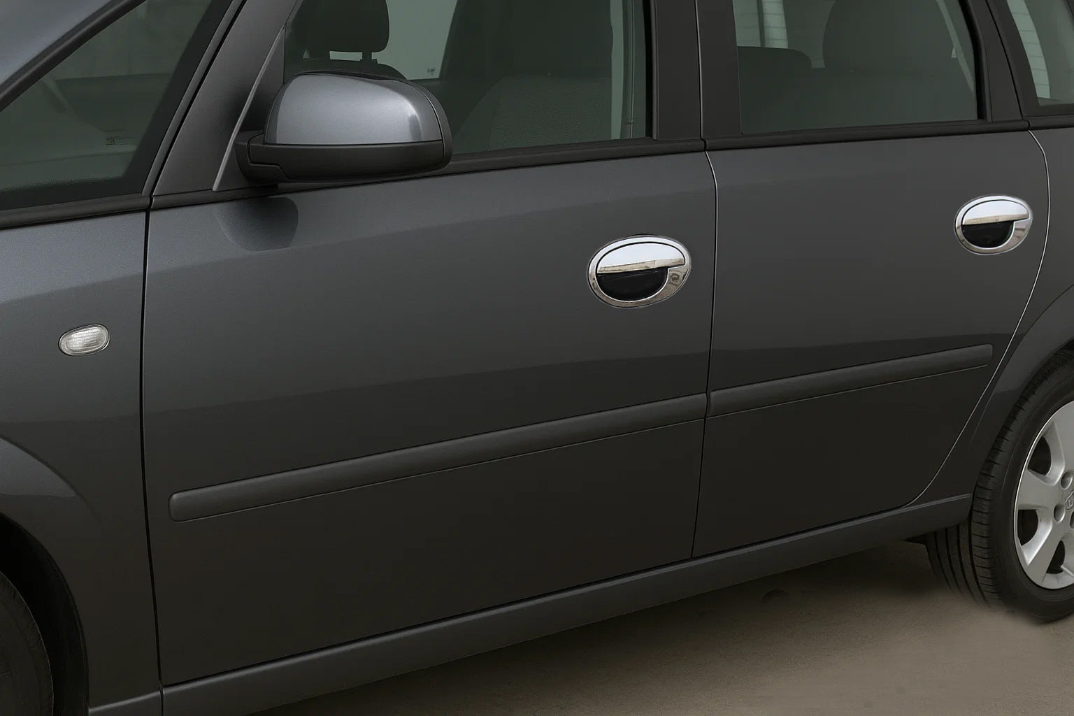 Chrome Door Handle Covers (4 pcs, Stainless Steel) for Opel Meriva 2002-2010 - image 1