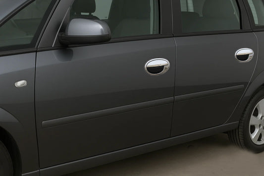 Chrome Door Handle Covers (4 pcs, Stainless Steel) for Opel Meriva 2002-2010 - image 1