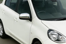 Mirror Covers (2 pcs, Stainless Steel) for Nissan Micra K13 2011-2016 - image 1