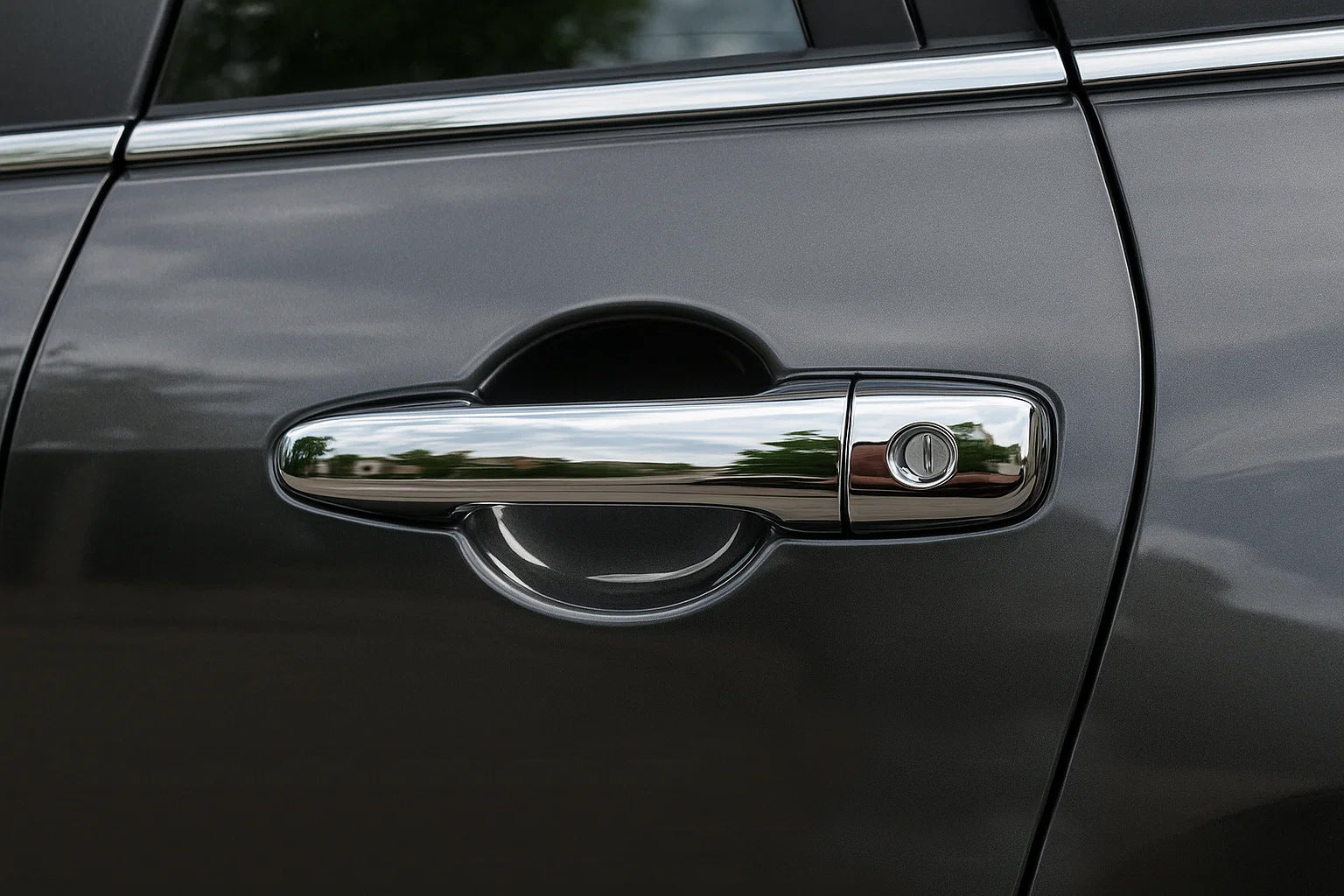 Chrome Door Handle Covers V2 (4 pcs, Stainless Steel) for Mazda CX-7 2006-2012 - image 3