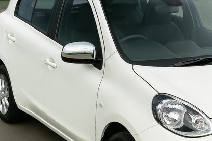 Mirror Covers (2 pcs, Stainless Steel) for Nissan Note 2012-2020 - image 1