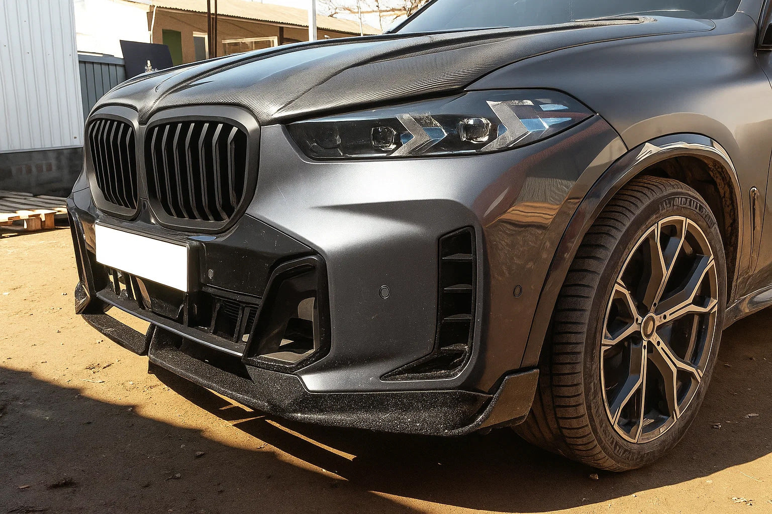 Kidney Grilles 1 Bar (2023+, Matte Black) for BMW X5 G05 2019–2026 - image 3
