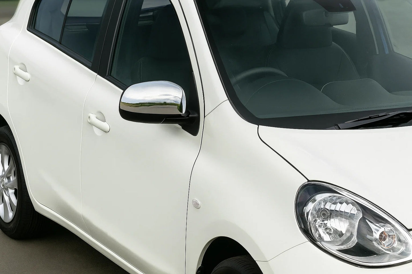 Mirror Covers (2 pcs, Stainless Steel) for Nissan Note 2012-2020 - image 1