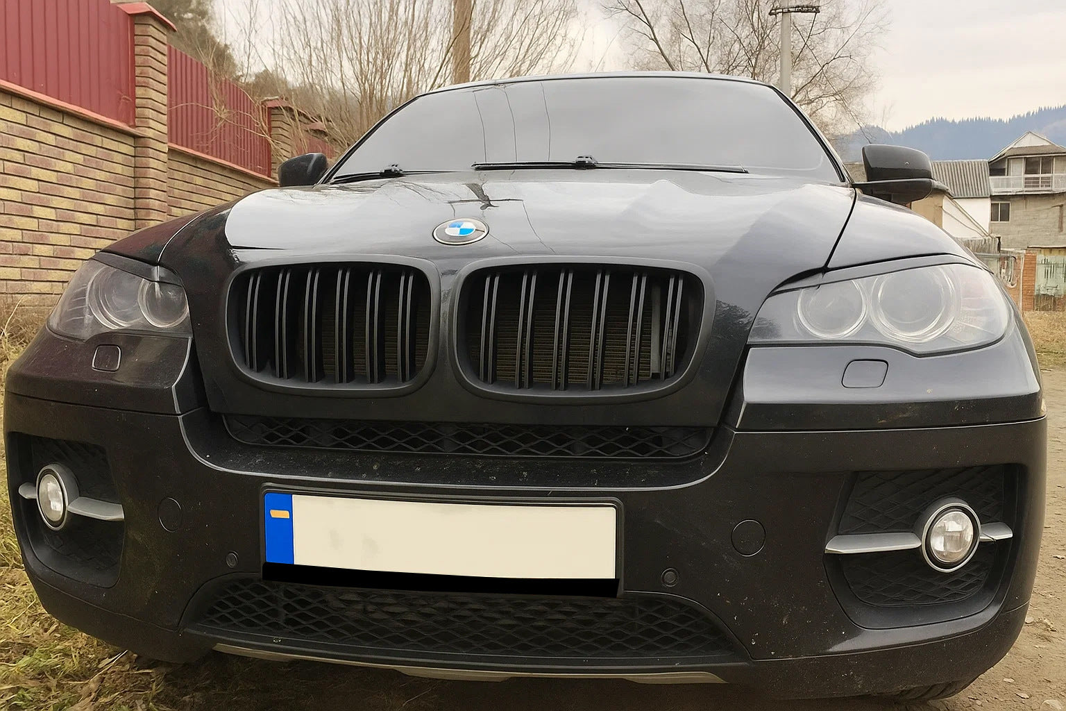Kidneys M-Look (black matte) for BMW X5 E70 2007-2013 - image 3