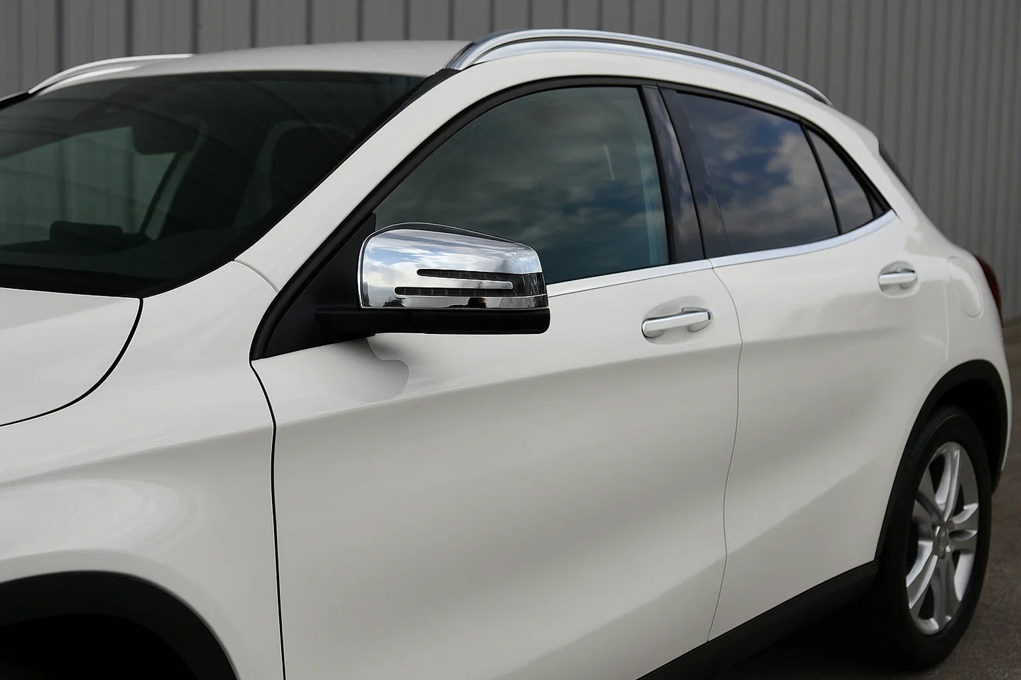 Mirror Covers (2 pcs, Stainless Steel) for Mercedes GLA X156 2014-2019 - image 1