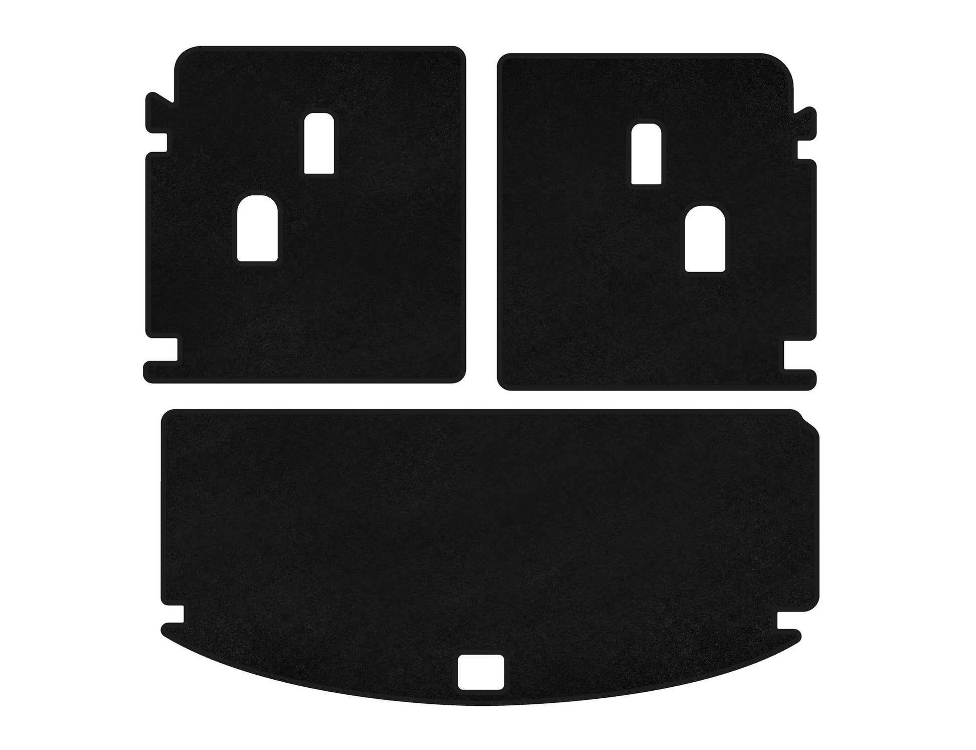 Trunk Mat Textile Premium V-2 (Black) for Acura MDX 2013-2020 - image 1