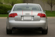 License plate trim (Carmos stainless steel) V-2 for Audi A4 B7 2004-2008 - image 1