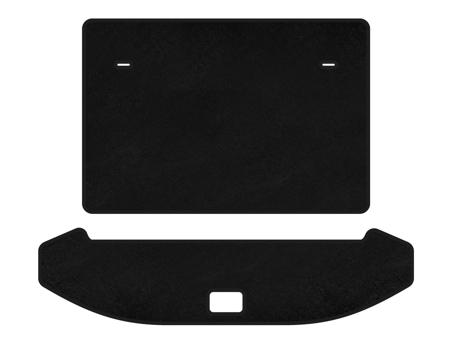 Trunk mat textile Classic (3 rows, Black) for Jetour X70 - image 1