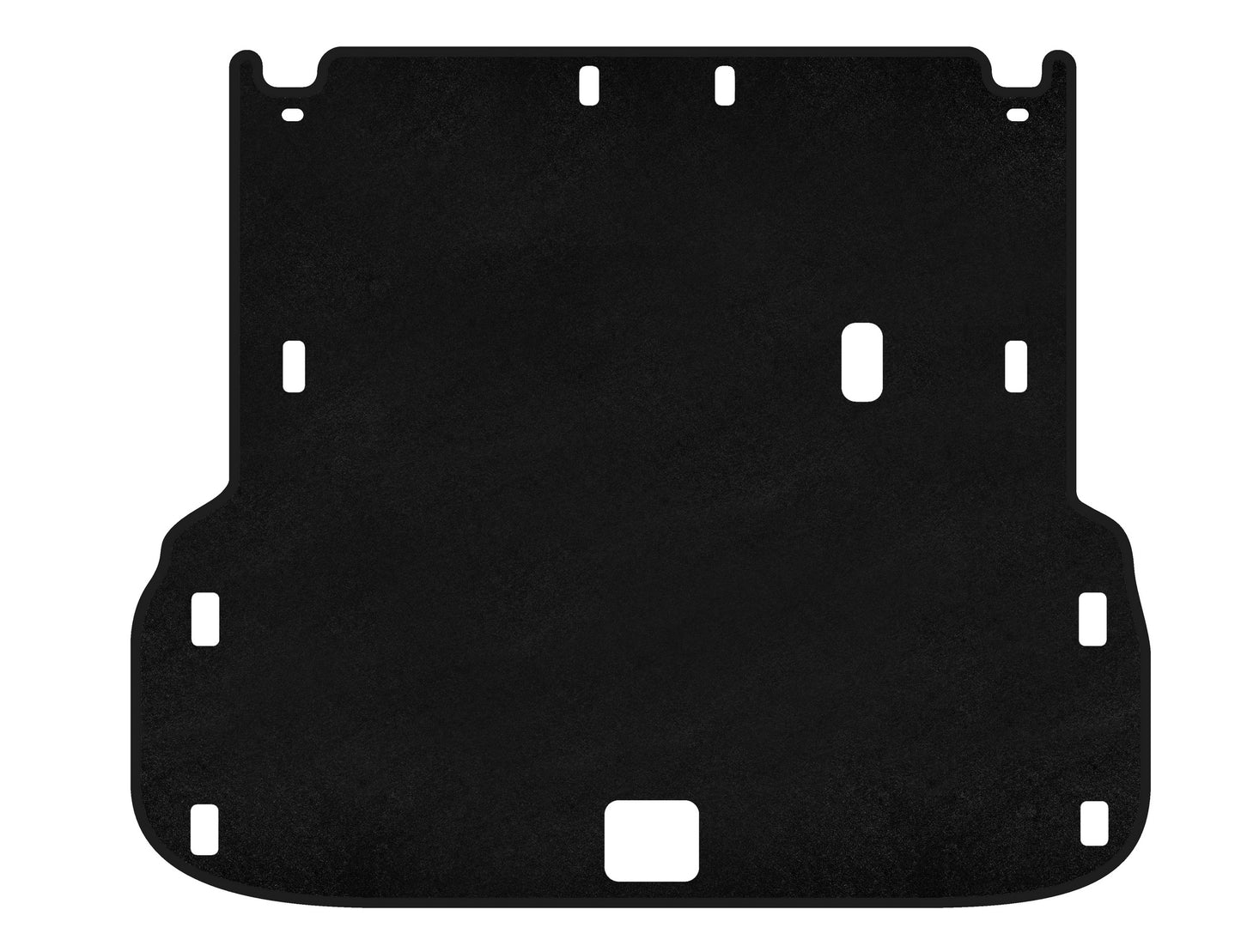 Premium Textile Trunk Mat for 2nd Row, Black for Infiniti QX60 2016-2021 - image 1