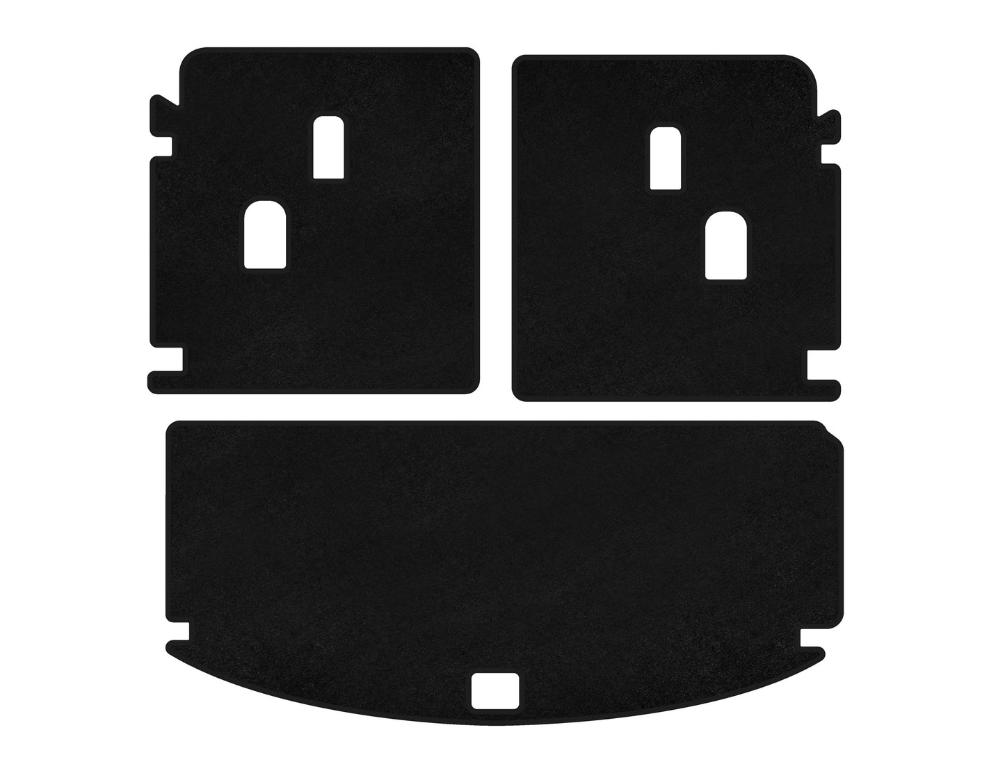 Trunk mat textile Premium V-2 (Black) for Acura MDX 2013-2020 - image 1