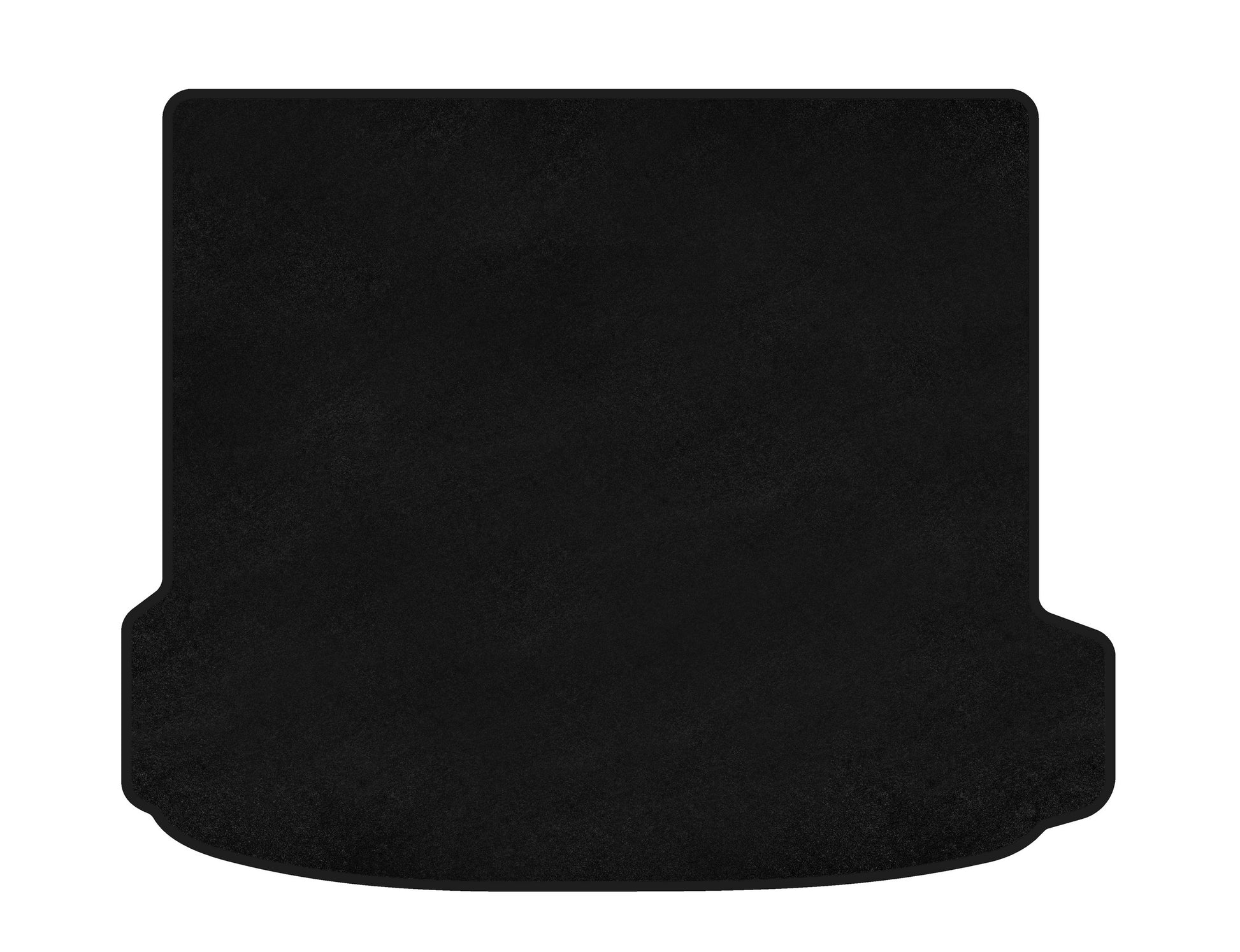 Trunk mat textile Premium V-2 (Black) for BMW X6 E-71 2008-2014 - image 1