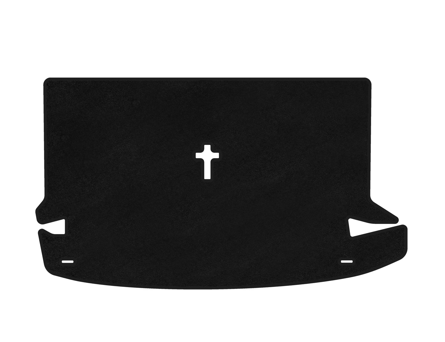 Trunk Mat Textile Classic (7-Seater, Black) for Dacia Lodgy 2012-2022 - image 1