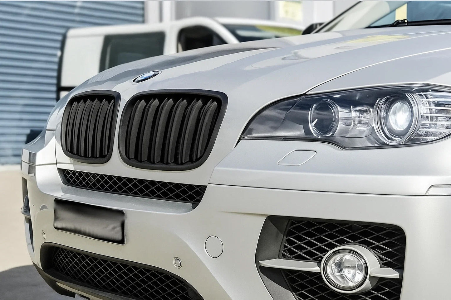 Kidneys M-Look (black matte) for BMW X5 E70 2007-2013 - image 1
