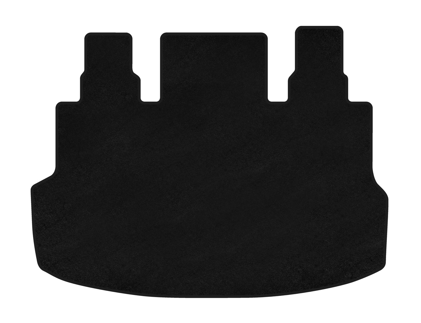 Classic textile trunk mat (1+1.5/9-seater, Black) for Hyundai Staria - image 1