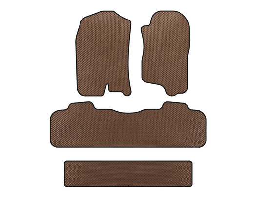 EVA Floor Mats (3 Rows, 2007-2014, Brown) for Chevrolet Tahoe 2007-2014 - image 1