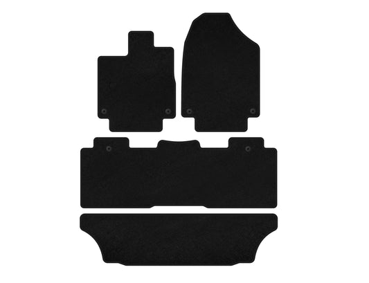 Classic textile mats (3 rows, Black) for Honda Odyssey - image 1
