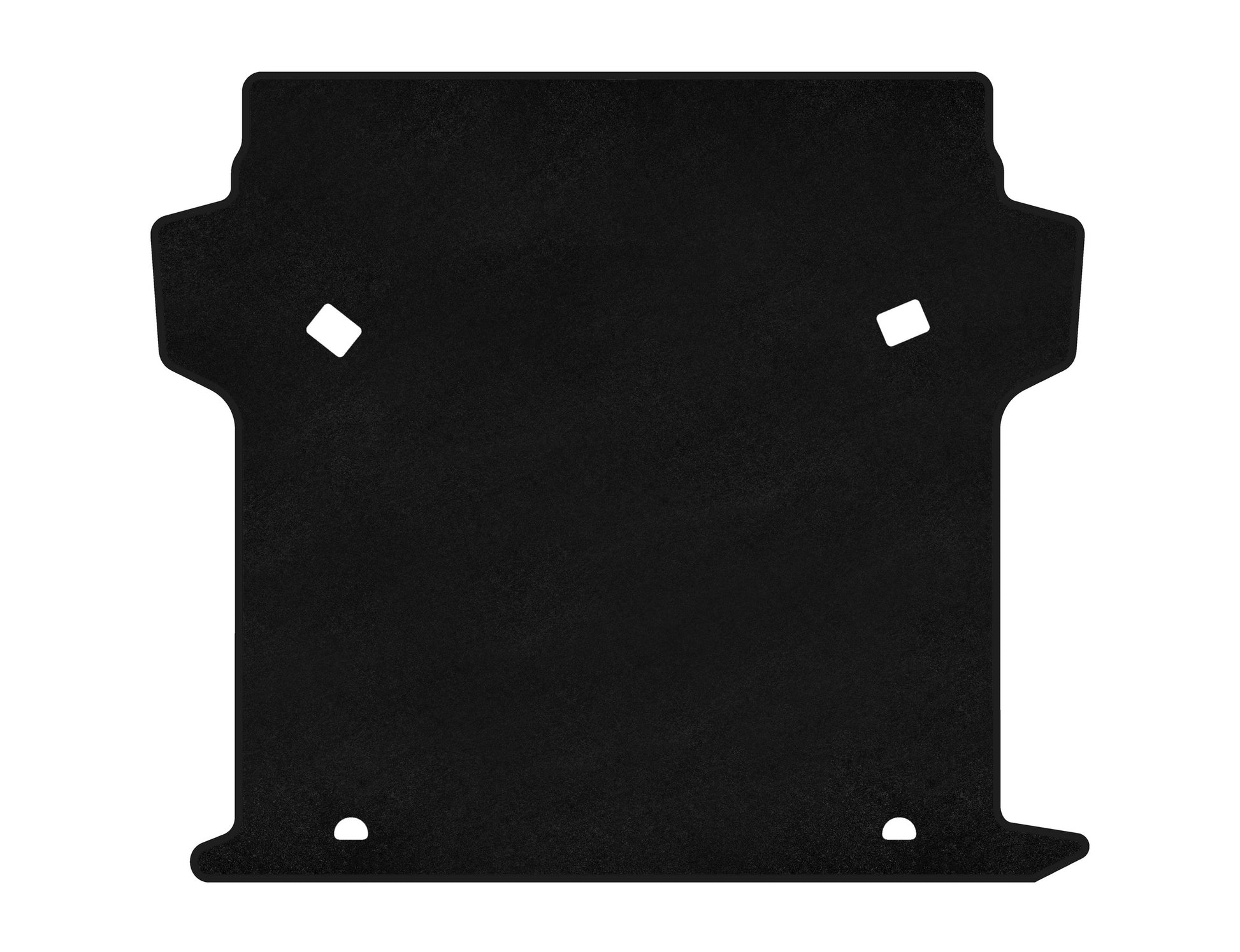 Trunk Mat Textile Classic (Black) for Fiat Doblo II 2010-2022 - image 1