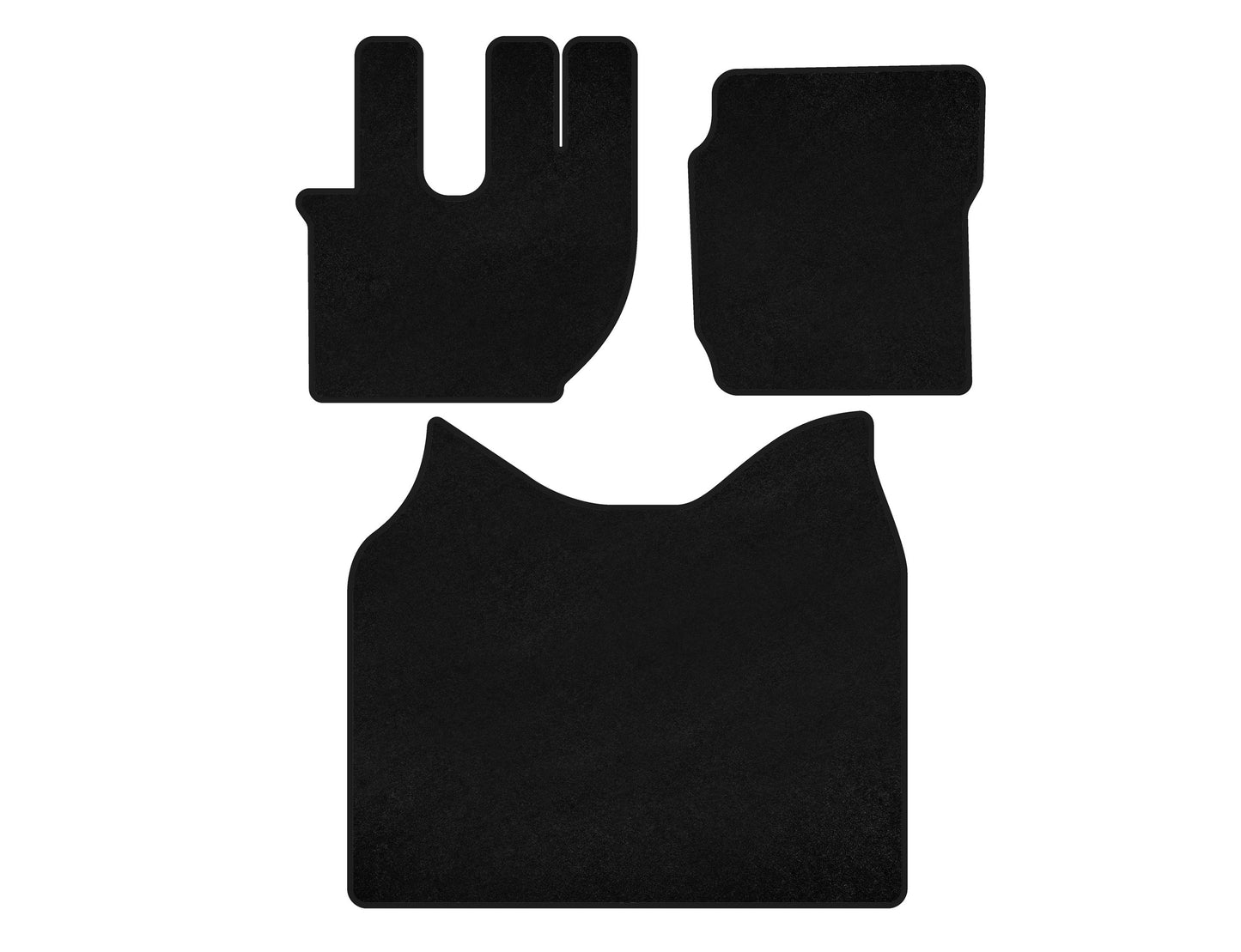 Textile Floor Mats Premium (2008-2012, Black) for Volvo FH 1993-2012 - image 1