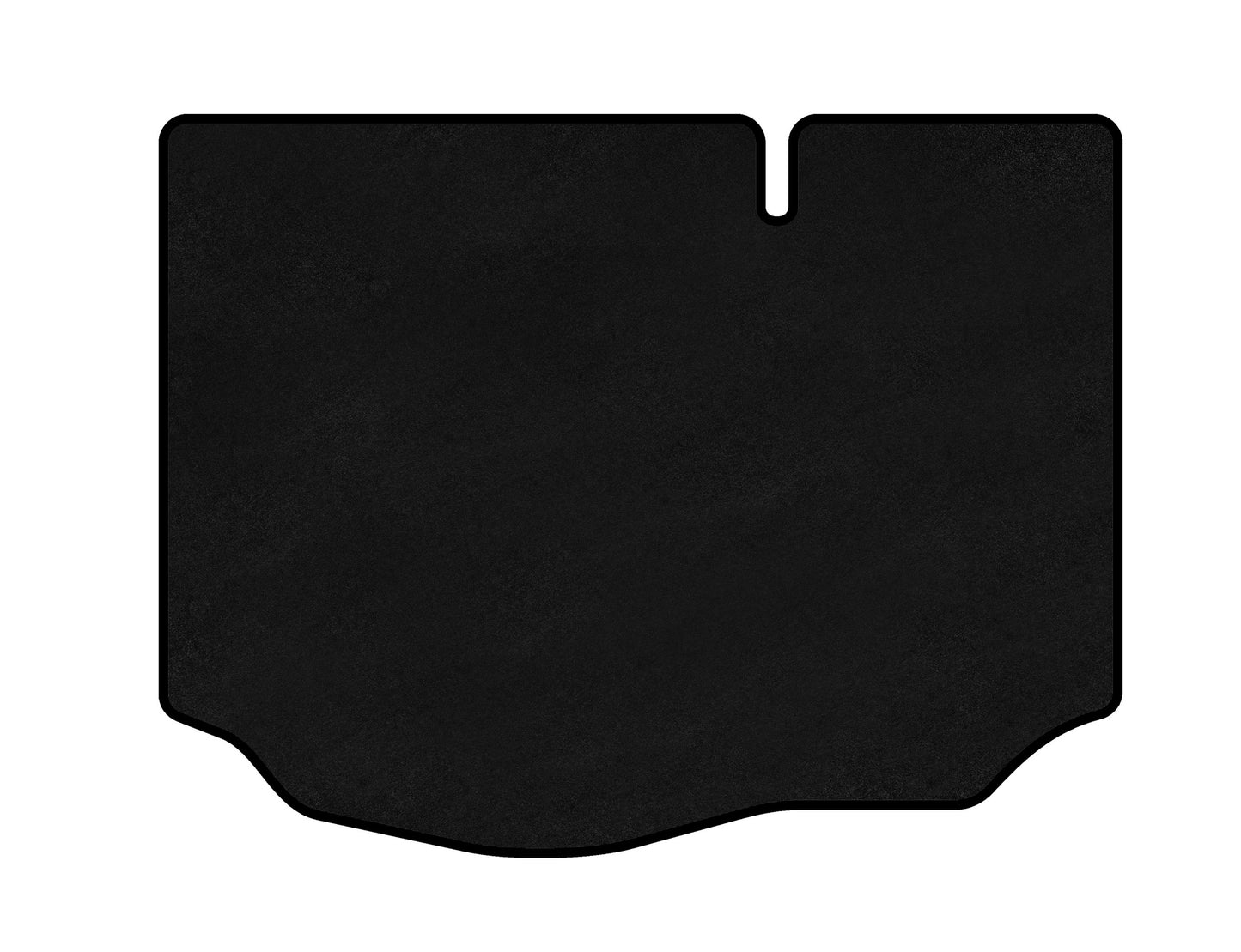 Trunk Mat Textile Classic v1 (Black) for Ford Fiesta 2017- - image 1