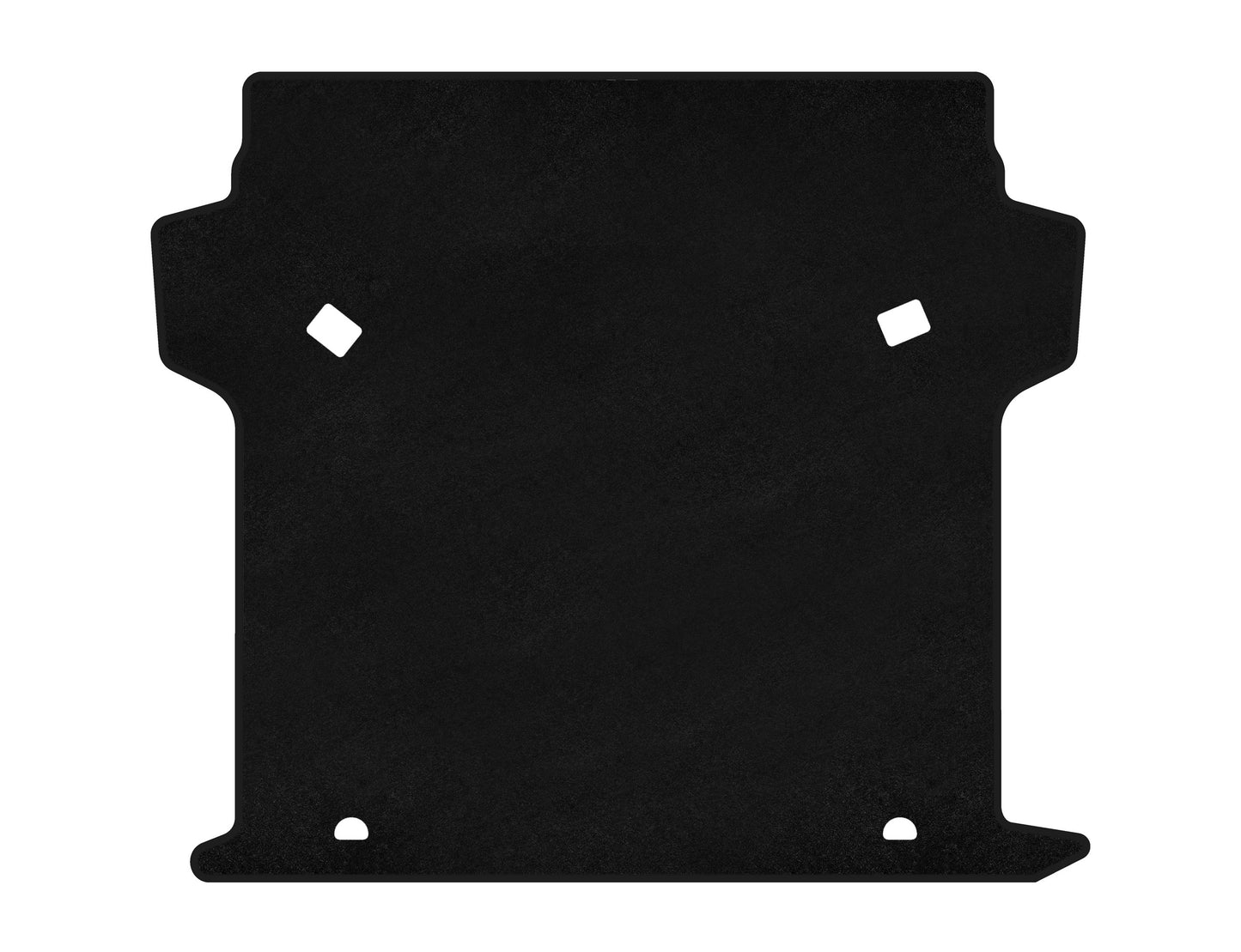 Trunk mat textile Classic (Black) for Fiat Doblo II 2010-2022 - image 1